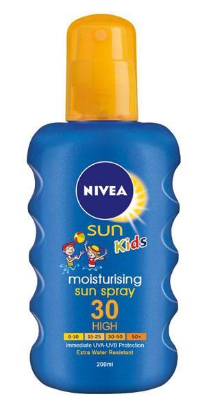 Fuktighetsgivende Solspray Barn Faktor 30 (200ml) - Nivea