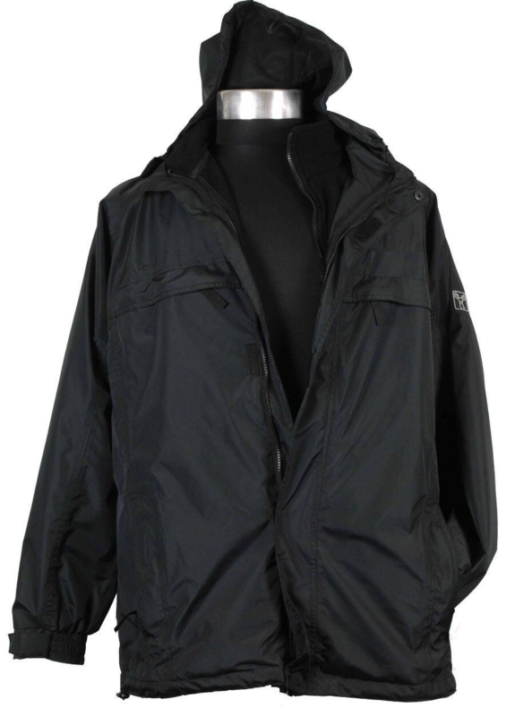 Sort m. avtagbar fleece som fôr