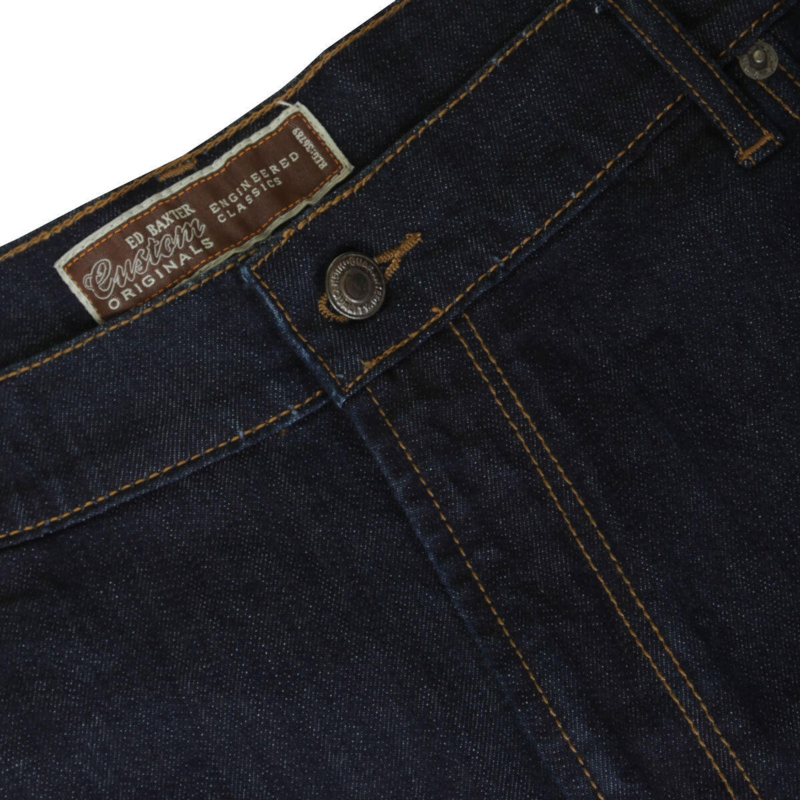 Ed Baxter svarte jeans med stretch (30\")