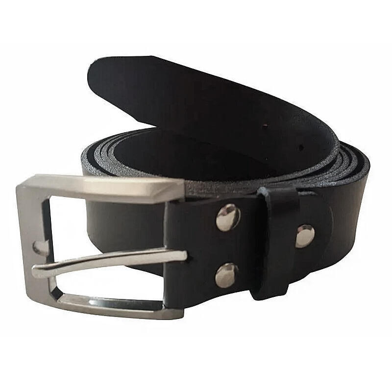 Svart lærbelte (Scanbelt)