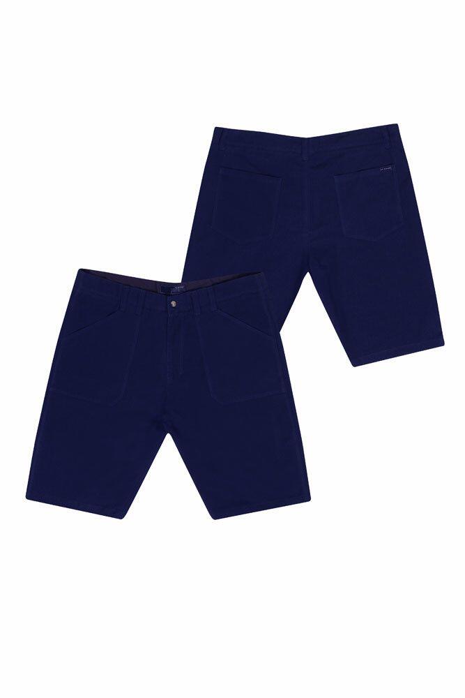 Marineblå linshorts - Ed Baxter