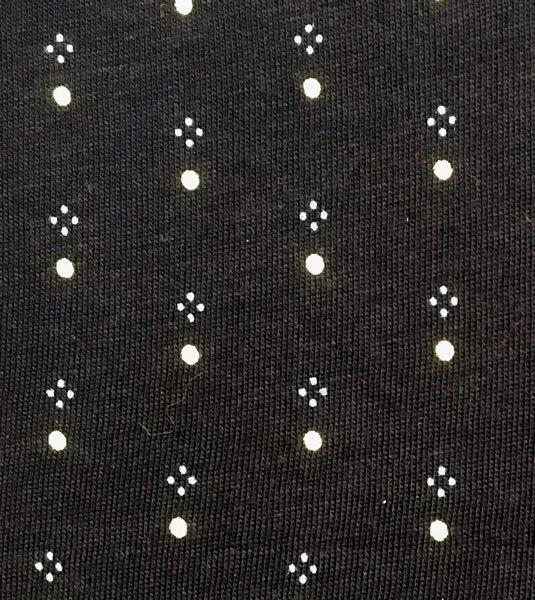 Navyblå pyjamas med mønster