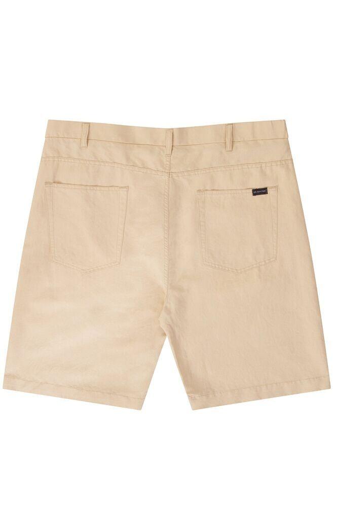 Beige linshorts (Adapt-a-Waist) - Ed Baxter