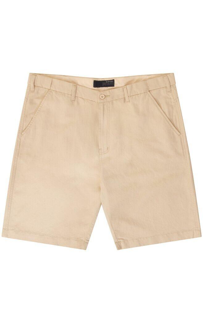 Beige linshorts (Adapt-a-Waist) - Ed Baxter