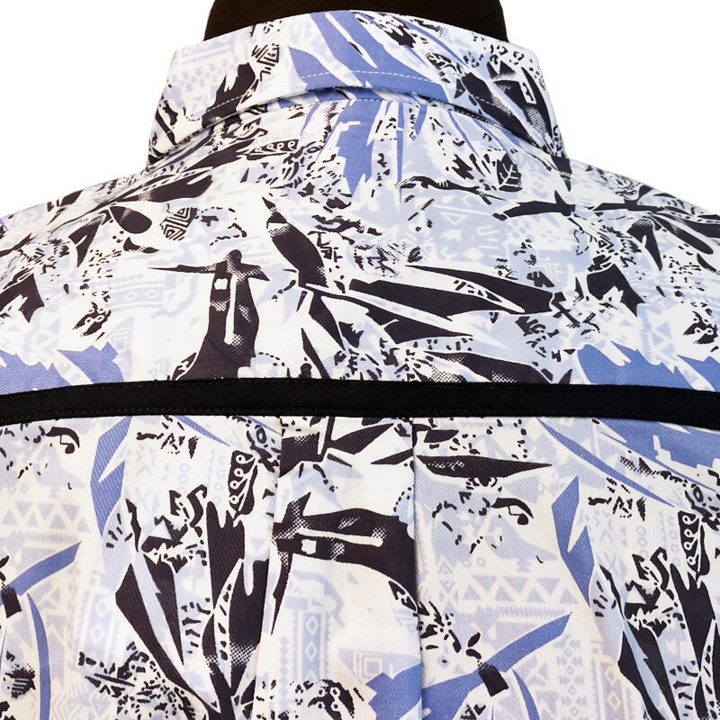 Lyseblå/flerfarget - Rygg