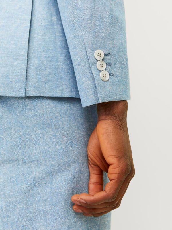 Lyseblå melert - erme