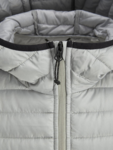 Grå quiltet jakke med hette - Jack & Jones