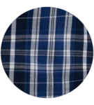 Navyblå/hvit rutet Button-Down skjorte (K/Æ) - D555